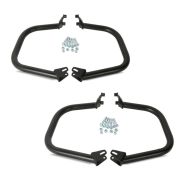2x Engine Guard fits for Harley Davidson Street 750/ Rod 15-20 Craftride SR1 Black Set Discount