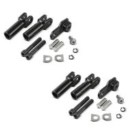 2x Passenger footpegs support fits for harley davidson Softail Slim 12-17 Craftride black Set Discount