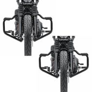 2x Engine Guard Mustache fits for Harley Davidson Softail Sport Glide 18-24 black 1.26 inch Craftride Set Discount