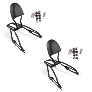 2x Sissybar fits for Harley Davidson Street 750 15-20 Craftride Fast Driver-S incl. Rear rack black Set Discount
