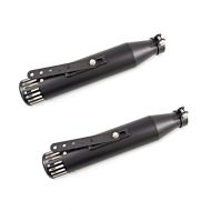 2x Craftride Endschalldämpfer Harley Sportster 883 Iron Auspuff Straight schwarz Spar-Set_1