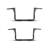 2x Lenker Ape Hanger 12" für Harley Tri Glide Ultra 09-20 schwarz Craftride Spar-Set_1