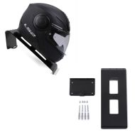 2x Motorradhelm Halterung XGP HH1 Wandhalterung in schwarz Spar-Set_1