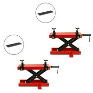 2x Hebebühne ConStands Mini-Lift Scherenheber inkl. Gummimatte bis 500kg in rot Spar-Set_1