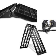 2x Auffahrrampe Alu BP5 + Vorderradhalterung Easy Plus klappbar max. 680kg Spar-Set_1