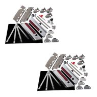 2x Scharnier-Set für Harley-Davidson Touring Seitenkoffer 94-13 Harte Satteltaschen Craftride Spar-Set_1