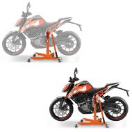2x Zentralständer KTM 125 / 390 Duke 17-21 orange Motorradheber ConStands Power-Classic Spar-Set_1