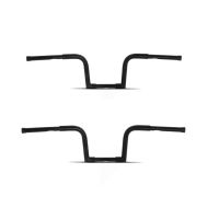 2x Lenker Fat Ape Hanger Square 10" für Harley-Davidson, Honda, Kawasaki, Suzuki, Yamaha schwarz Craftride Spar-Set_1