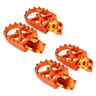 2x MX Footpegs compatible with KTM 690 Enduro / R / SMC / R Xdure FF5 orange Discount Set