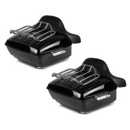 2x Top Box King OLR for Cruisers and Choppers with luggage grill black Craftride Discount Set