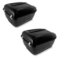 2x Topcase Police fits for Harley Davidson Touring Craftride in black Set Discount
