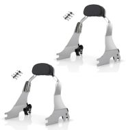 2x Sissy Bar S1 für Harley Davidson Sportster 1200 Custom 04-20 abnehmbar mit Docking Kit chrom Craftride Spar-Set_1