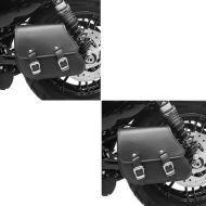 2x Schwingentasche + Halter für Harley Sportster 1200 Iron 18-20 Craftride Spar-Set_1