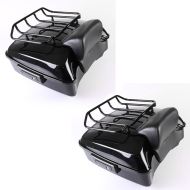 2x Topcase Chopped für Harley Street Glide Special 15-21 CH3 schwarz Craftride Spar-Set_1