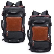 2x Canvas Rucksack Craftride VG6 Retro Tragetasche Vintage 28Ltr schwarz Spar-Set_1