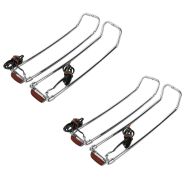 2x Saddlebag Lid Rail LED fits for Harley Davidson Touring 93-13 chrome Craftride Set Discount