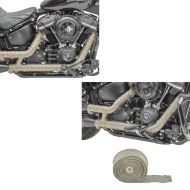 2x Motorrad Hitzeschutzband Craftride Auspuffband Titan Spar-Set_1