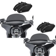 2x Set SL3 Motorrad Windschutz M + Koffer Innentasche Craftride für Harley Davidson Sport Glide 18-21 Spar-Set_1