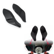 2x Seitlicher Windabweiser für Harley-Davidson Touring 96-13 schwarz Craftride Spar-Set_1