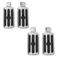 2x Sozius Fussrasten für Harley Davidson Softail 18-21 Craftride SF5 chrom Spar-Set_1