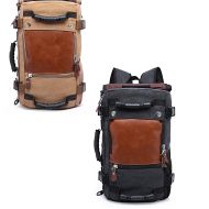 Set: Canvas Backpack VG6 Vintage Bag Retro 28Ltr brown + Canvas Backpack VG6 Vintage Bag Retro 28Ltr 