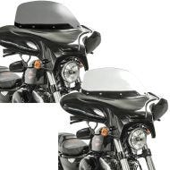 Set: Batwing Fairing for Chopper and Custombikes with windshield light smoke + Batwing Fairing for Chopper and Custombikes with windshield