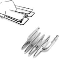 ,Set: Saddlebag Support Twin Rail fits for Harley Davidson Touring 97-08 rear guard Craftride + Luggage rack fits for Harley Davidson Electra-Street Glide -08,, Road King chrome Craftride,