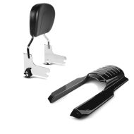 Set: Sissy Bar detachable fits for Harley Davidson Road King 97-08 chrome Craftride + Rear Fender Extension Filler fits for Harley Davidson Road King 96-08 Craftride