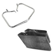 Set: Satteltaschen Schutzbügel für Harley Davidson Touring 97-08 + Innenverkleidung für Seitenkoffer für Harley Touring 94-13_1