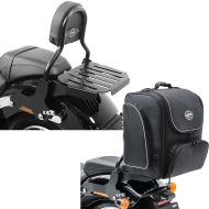 Set : Sissy bar CL w. luggage rack for Softail Sport Glide 18-24 + Sissy Bar Bag TM4 Rear Bag 39-49L