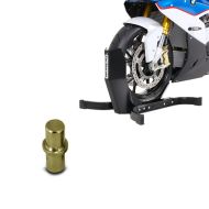 Set: Front Wheel Chock Easy Plus Paddock Stand up to 21" wheels + Pin 1.06 inch fitting for Paddock Stand Front Head Lift