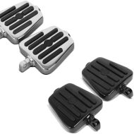 Set: Trittbretter Fahrer-Sozius für Harley-Davidson MT1 chrom + Trittbretter Fahrer-Sozius für Harley-Davidson MT1 schwarz_1