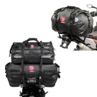 Tail bag set SX70 + XB50 Waterproof Duffle Bag Rear Seat 120L + tail bag XF60 Waterproof Rear Seat Dry Bag Volume 60l