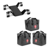 Set: Innentaschen für Aluminium Koffer für BMW R 1250 GS / Adventure 19-21 + Rangierhilfe für Hauptständer Easy Mover III bis 400kg in schwarz_1