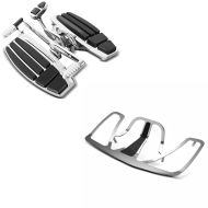 Set: Fahrer Trittbretter Honda Goldwing GL 1800 / F6B / F6C 01-16 Fussraste + Gepäckträger New Style Honda Goldwing GL 1800 01-16 chrom_1
