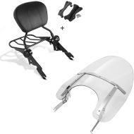 Set: Sissybar für Harley Road King Special 17-21 mit Gepäckträger + Windschild Harley Road King / Classic/ Special 93-21 abnehmbar_1