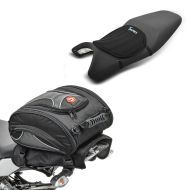 Set: Hecktasche X20 Vario Gepäcktasche hinten 14-20Ltr in schwarz + Gel Sitzkissen Neopren M Gelkissen Sitzauflage in schwarz_1