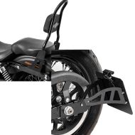 ,Set: Sissy bar CSM fits for Harley Davidson Dyna Street Bob 09-17,, Low Rider S black Craftride + Side Mount license plate holder fits for Harley Davidson Dyna Low Rider S 16-17 CRB Craftride black,