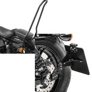 Set: Sissy bar fits for Harley Davidson Sportster 1200 Iron 18-20 Craftride Tampa + Side Mount license plate holder fits for harley Davidson Sportster 1200 Iron 18-20 Craftride black