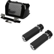 Set: Ölkühler-Abdeckung für Harley Street Glide Special 17-21 + Lenker-Griffe 1" HG2 CNC Alu für Harley- Street Glide Special 15-21_1