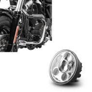 ,Set: Engine Guard fits for Harley Davidson Sportster 2004-2020 Craftride Mustache chrome + Headlight Motorbike LED 5,,75 Inch fits for Harley Davidson in chrome Craftride,
