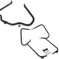 Set: Sturzbügel für Harley Touring 97-08 Mustache schwarz + Kofferträger für Harley Touring 97-08 mit Schutzbügel schwarz_1