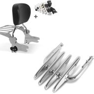 ,Set: Sissy Bar + Rear Rack + Docking Kit fits for Harley Davidson Road King 97-08 chrome Craftride + Luggage rack fits for Harley Davidson Electra-Street Glide -08,, Road King chrome Craftride,