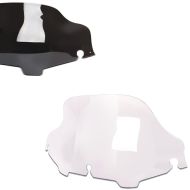 Set: Windshield Wave 6" fits for Harley Davidson Electra-Street Glide 96-13 dark smoke Craftride + Windshield Wave 8" fits for Harley Davidson CVO Street Glide 11-13 clear Craftride