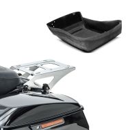 Set: Gepäckträger TP Abnehmbar für Harley Touring Modelle 14-21 chrom + Innenverkleidung für Harley- Touring Topcase King Tour Pak 14-20_1
