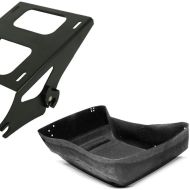 Set: Topcase Träger Doppelsitzbank für Harley Touring 14-21 schwarz + Innenverkleidung für Harley- Touring Topcase King Tour Pak 14-20_1