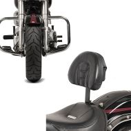 Set: Engine Guard fits for Harley Davidson Softail 00-17 Craftride ST2 chrome + Driver Backrest Tech fits for Harley Davidson Heritage Softail Classic 07-17 Craftride