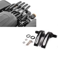 Set: Gepäckträger Harley Touring 09-21 abnehmbar in schwarz + Deckelheber Hartschalenkoffer für Harley Touring 2014-2021 schwarz_1