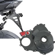 Set: Kennzeichenhalter für Yamaha MT-09 17-20 Nummernschildhalter mit Beleuchtung Zaddox + Motordeckel für Yamaha MT-09 13-20 Limadeckel Craftride grau_1