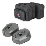 Set: Ventildeckel für BMW R 1200 GS 13-18 / Adventure 14-18 Zaddox Motordeckel rechts links + Vario Koffer Innentaschen für BMW R 1200 GS / Adventure 13-18 Koffertaschen Bagtecs MV1_1